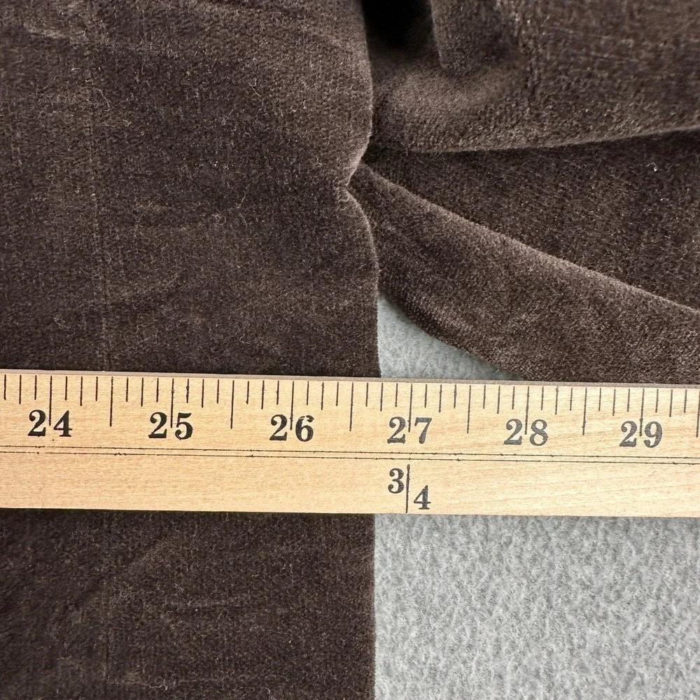 Creme De Silk Blazer Mens 3X Brown Velvet Cotton Sport Coat Two Button Formal‎